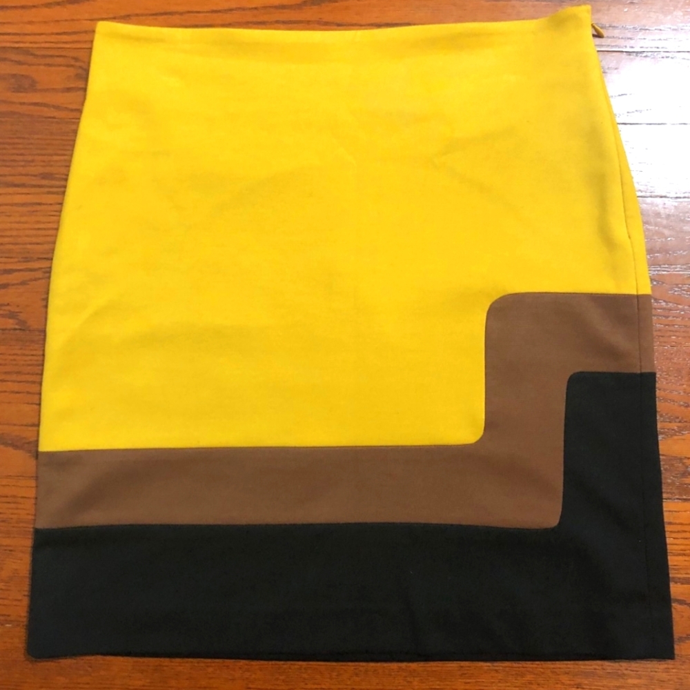 LOFT Skirt Color Block Size 0